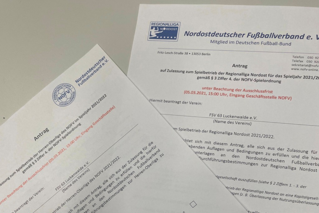 FSV reicht Zulassungsunterlagen für Regionalliga und Oberliga ein 2 FSV reicht Zulassungsunterlagen für Regionalliga und Oberliga ein 2