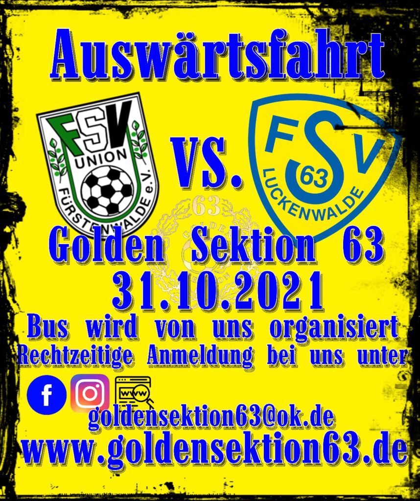 Informationen zum Fanbus nach Fürstenwalde 2