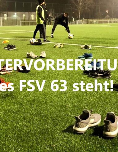 Vorbereitungsprogramm der Regionalligamannschaft des FSV 63 im Winter steht 20
