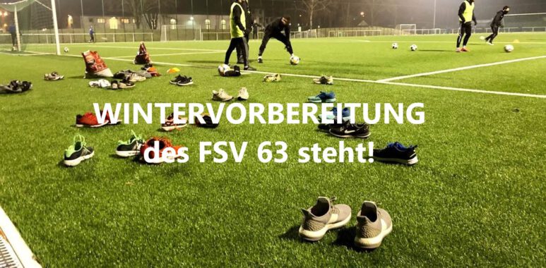 Vorbereitungsprogramm der Regionalligamannschaft des FSV 63 im Winter steht 1