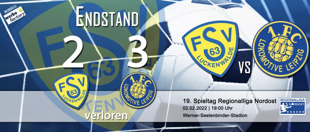 Knappe Niederlage im Nachholspiel gegen Lok 2 Knappe Niederlage im Nachholspiel gegen Lok 2