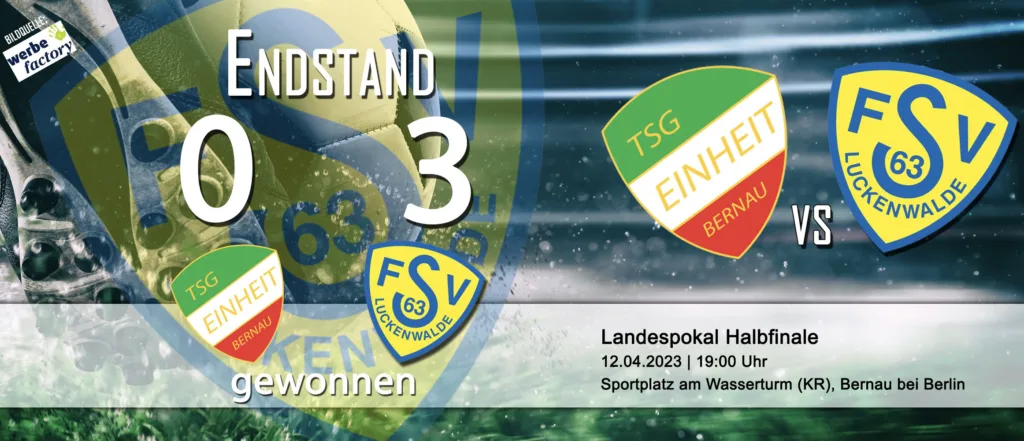 Einzug ins Pokalfinale 2