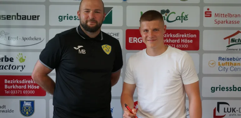 Der FSV 63 Luckenwalde verpflichtet Timm Koch 1