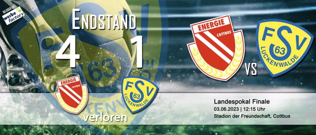 Energie Cottbus in diesem Jahr verdienter Landespokalsieger 2