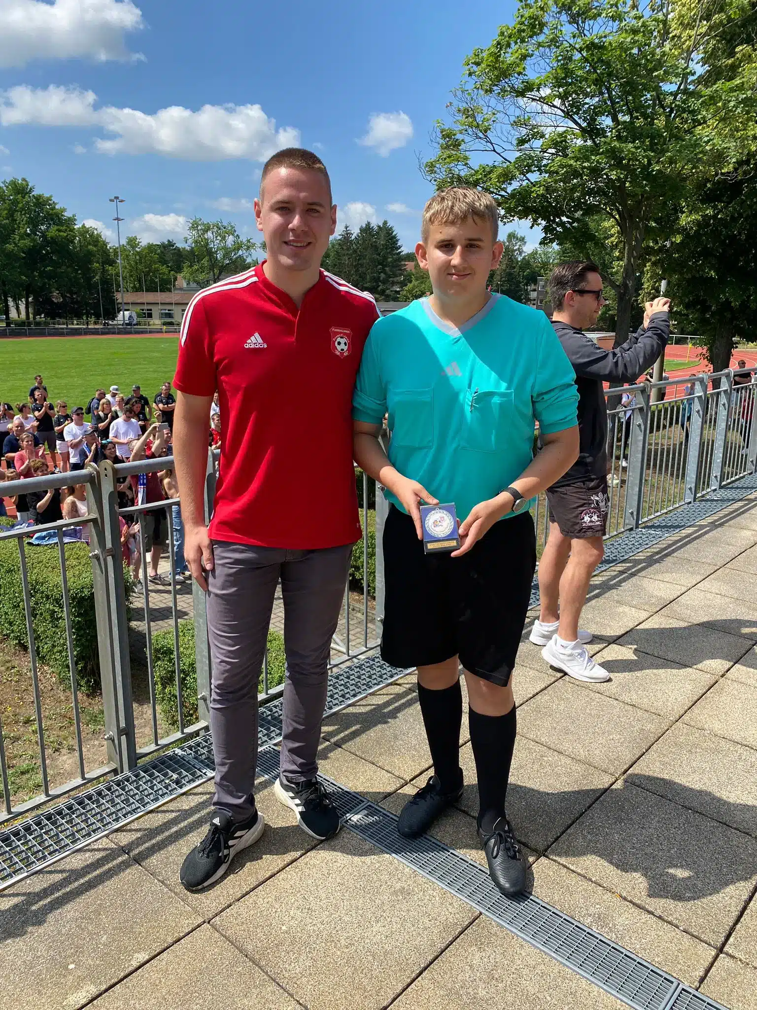 Nachwuchsschiedsrichter Johannes Degenkolbe pfeift sein erstes Pokalfinale 2