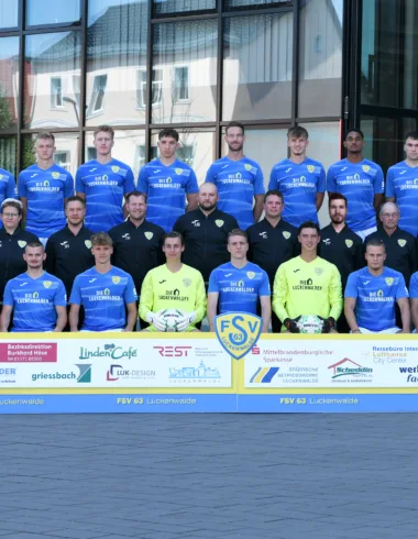 2023 Mannschaftsfoto Regionalliga FSV 63 Luckenwalde