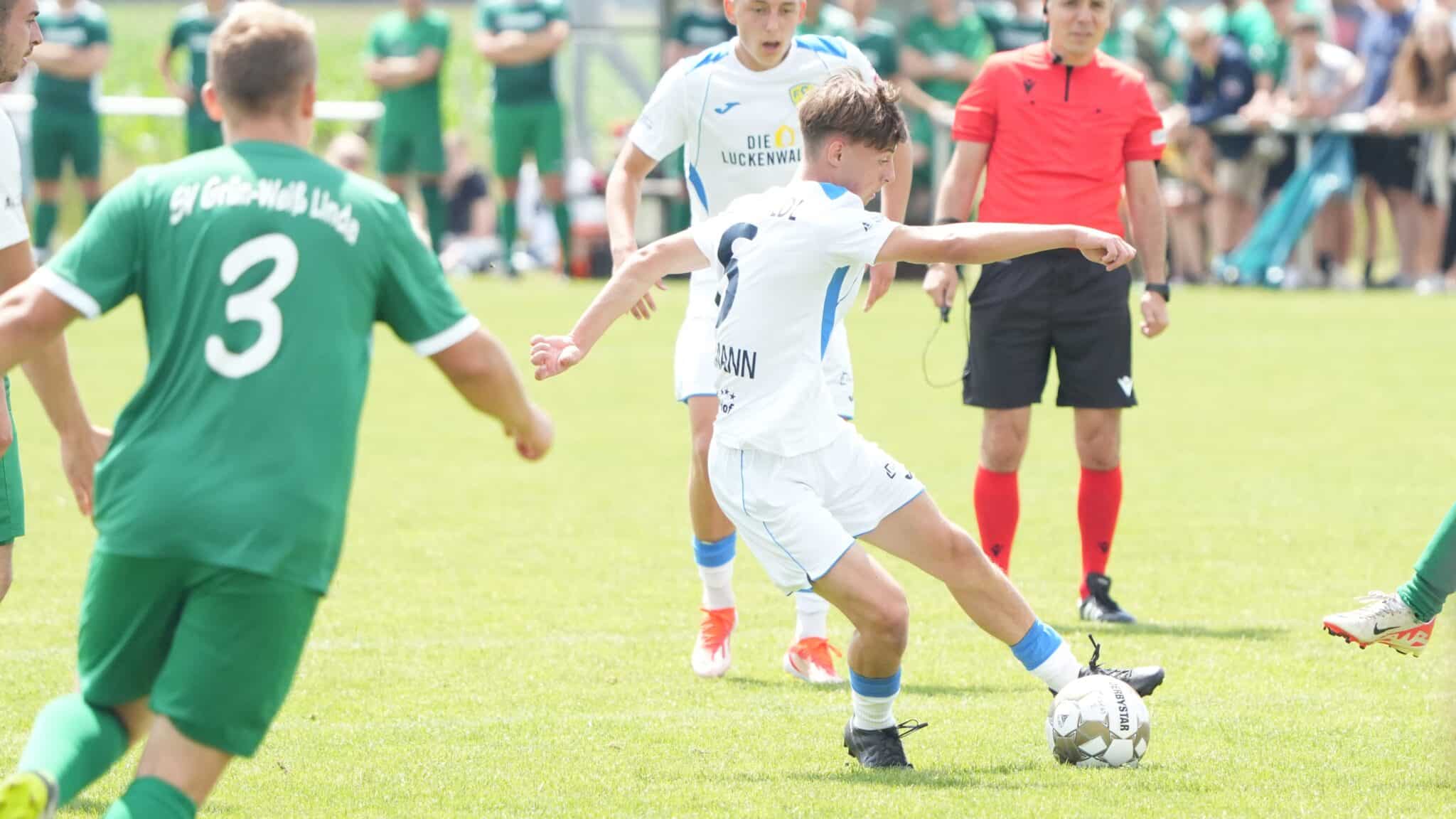 Regionalliga-Team testet beim SV Grün-Weiß Linda 8