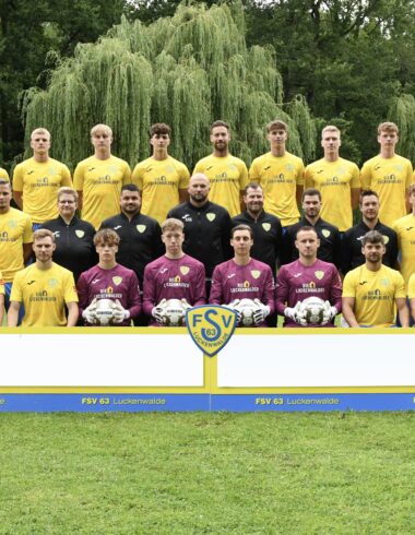 Neues Mannschaftsfoto des Regionalligateams 15