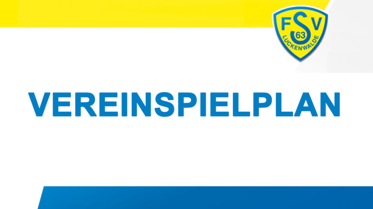 Vereinsspielplan