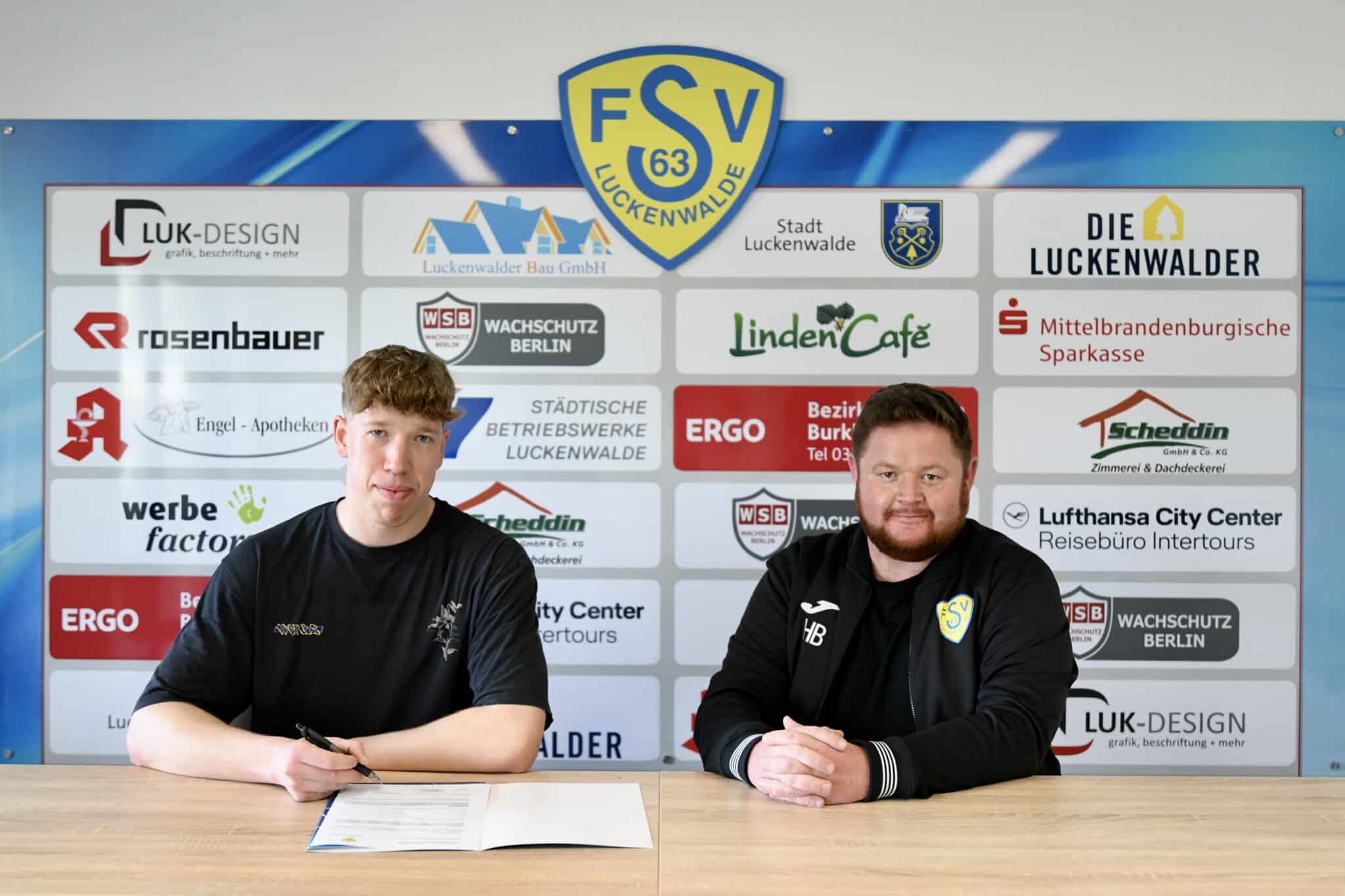 Vertragsverlängerung mit Janek Reetz 1