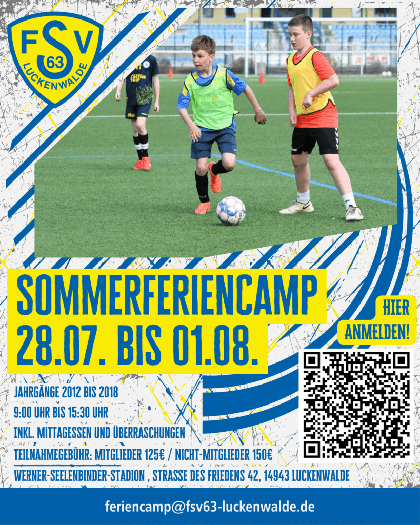 Anmeldephase für das Sommerferiencamp gestartet 2